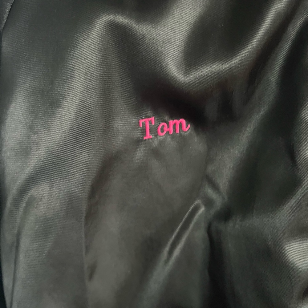 Black Racing Jacket with Graphic Design - Picture 6 of 7